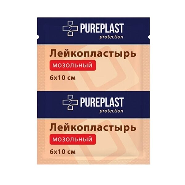 Пластырь мозольный Pureplas 6 см х 10 см