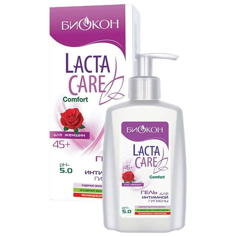 Lacta Care comfort гель для интимной гигиены для женщин 45+ 290 г 1 шт.