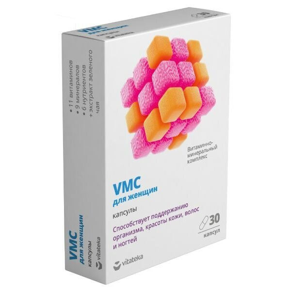 Витаминно-минеральный комплекс для женщин VMC Vitateka капсулы 817мг 30 шт.
