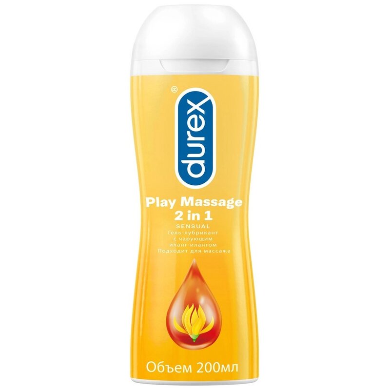 Гель-смазка Дюрекс (Durex) Play Massage с чарующим иланг-илангом 200 мл