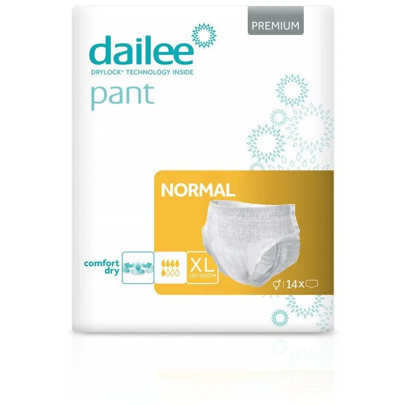 Dailee pant премиум подгузники-трусы для взрослых нормал размер xl 14 шт.