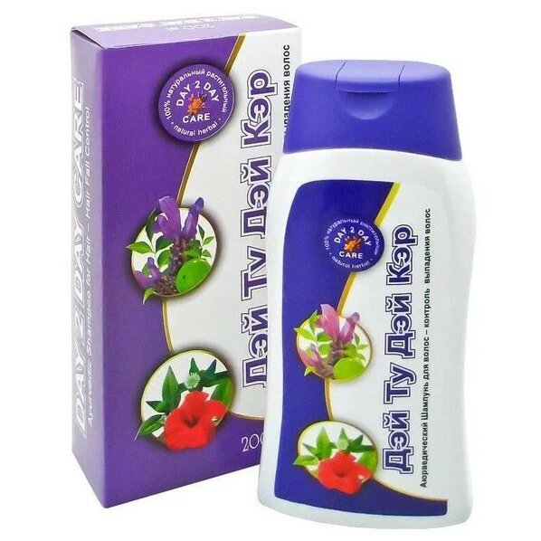 Шампунь для волос Day 2 Day Care Аюрведический Контроль выпадения волос с мыльным орехом 200 мл