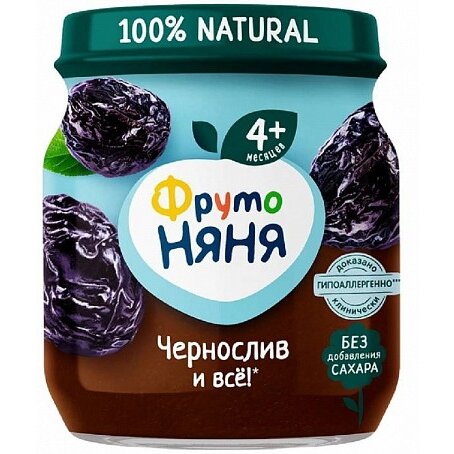 Пюре ФрутоНяня чернослив с 4 мес. 100 г