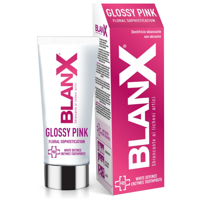 Зубная паста Blanx Pro Glossy Pink Глянцевый эффект 75 мл