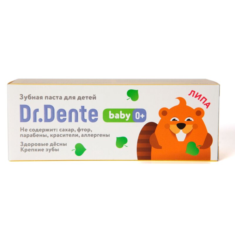 Детская зубная паста Dr.Dente Baby Липа 65 г