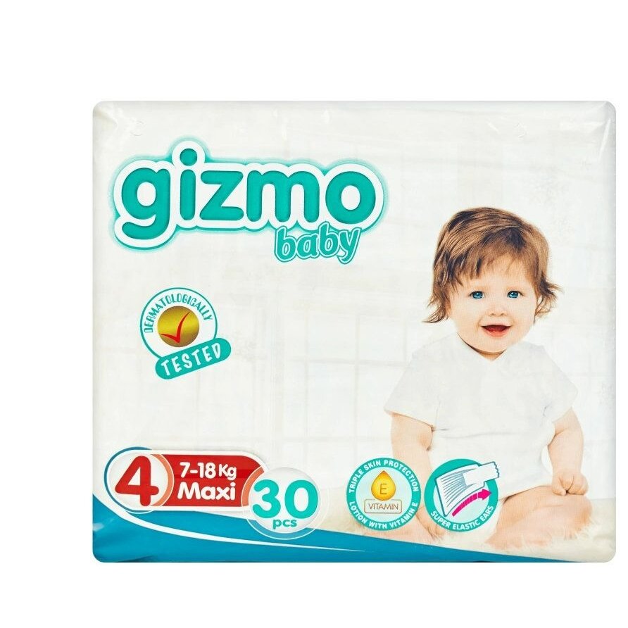 Gizmo подгузники размер 4 7-18 кг 30 шт.