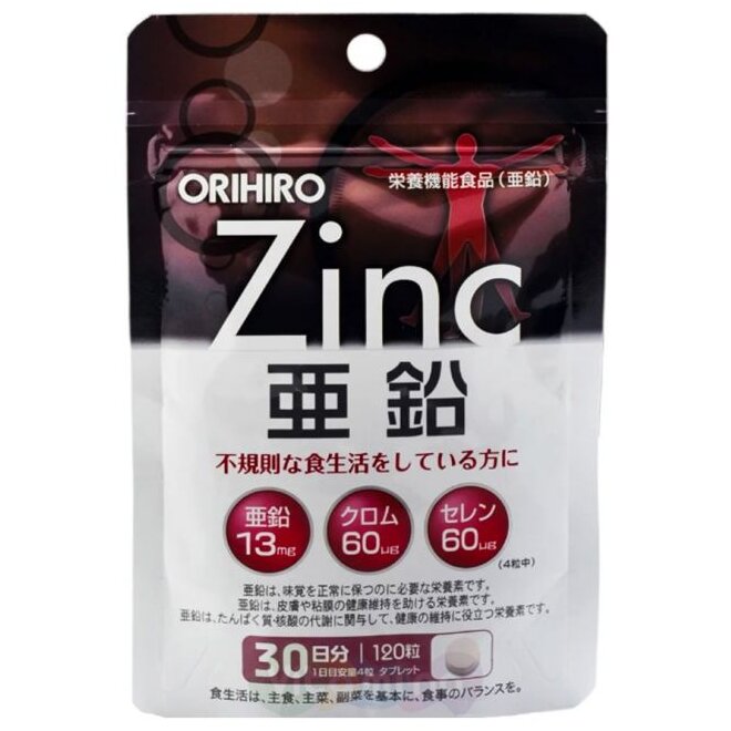Orihiro Цинк и селен с хромом таблетки 120 шт.