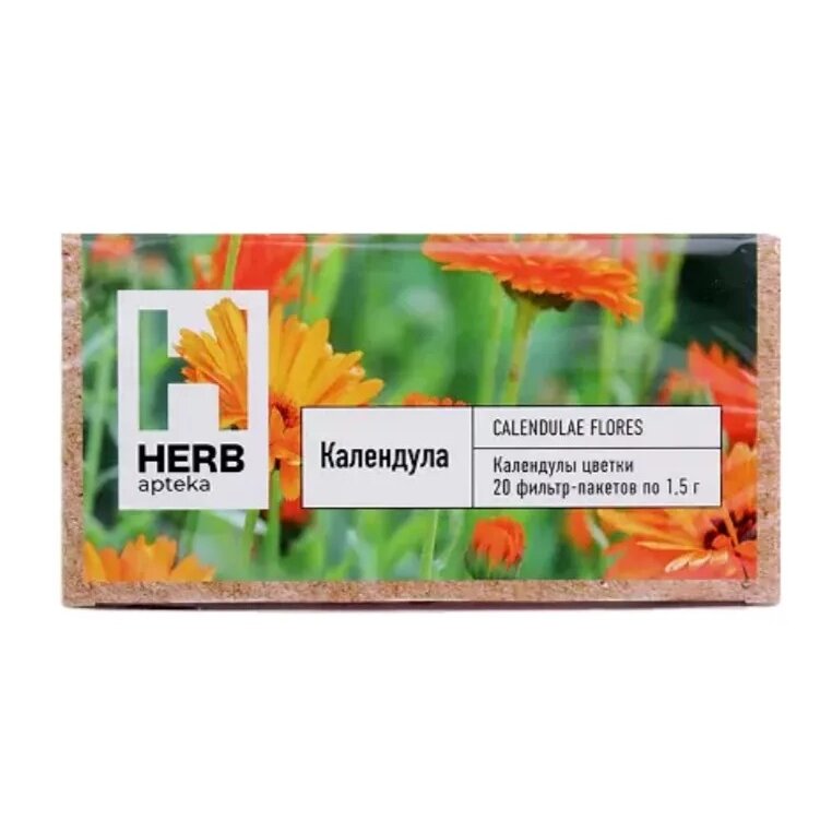 Herb цветы календулы фильтр пакеты 1.5 г 20 шт.