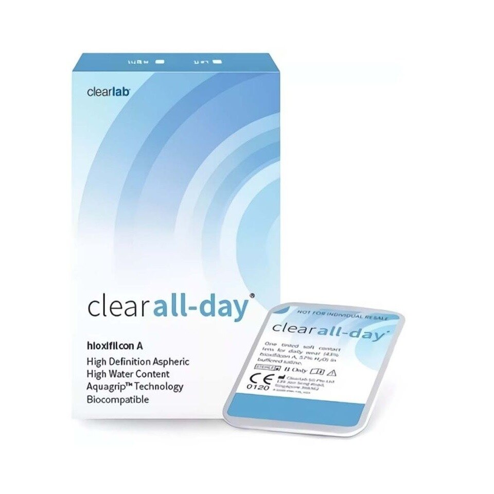 Линзы контактные ClearLab Clear All-Day (8,6/-1,00) 6 шт.