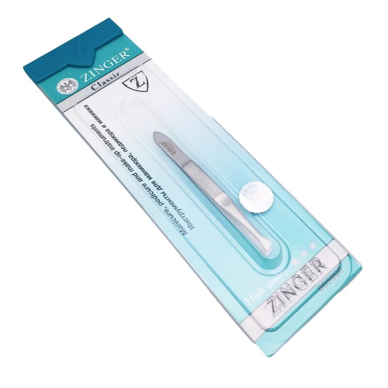 Пинцет скошенный Zinger В-162-FD