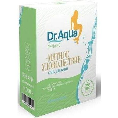 Соль морская ароматная "Мятное удовольствие" Dr.Aqua 500 г