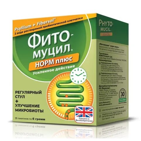 Фитомуцил норм плюс порошок 6 г 25 шт.