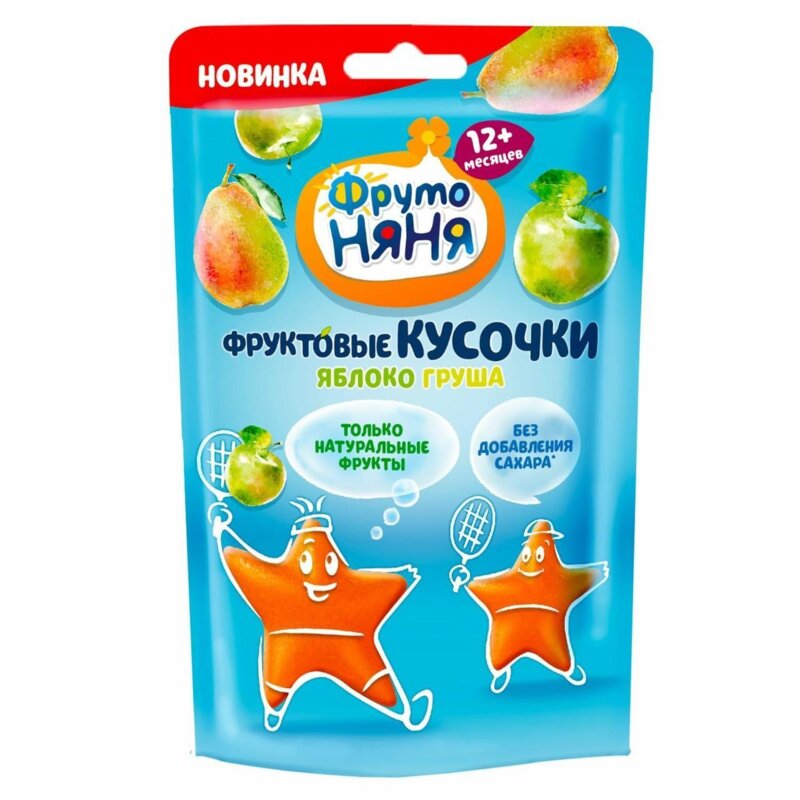 Фруктовые кусочки ФрутоНяня Яблоко груша 15 г