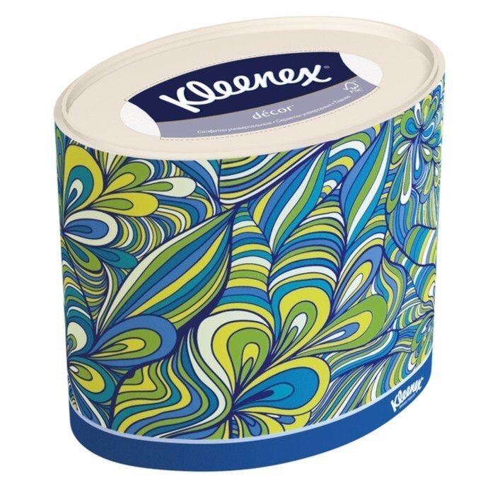 Салфетки бумажные универсальные Kleenex декор 64 шт.