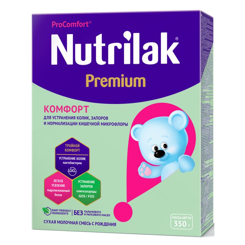 Смесь сухая молочная Nutrilak Premium комфорт 350 г