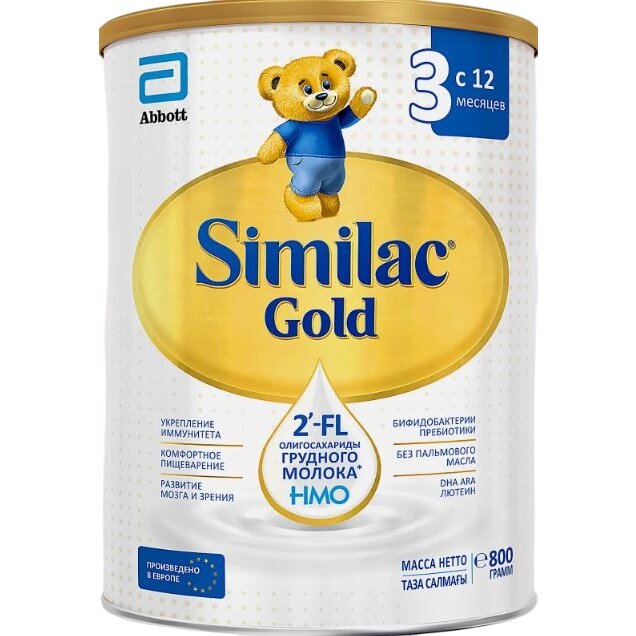 Similac Gold 3 Смесь сухая молочная с 12 мес. 800 г