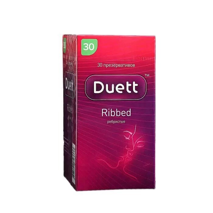 Презервативы Дуэтт (Duett) Ribbed 30 шт.