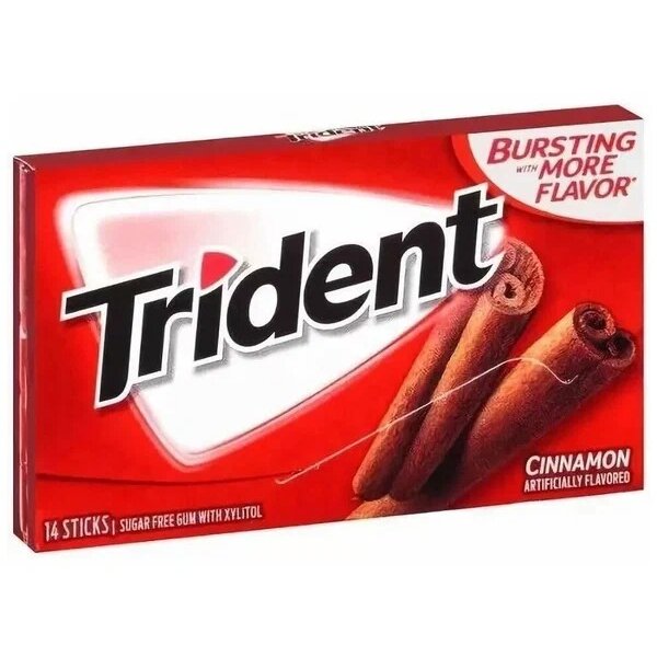 Жевательная резинка Trident cinnamon корица 14 шт.