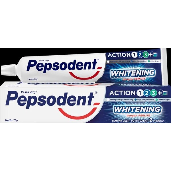 Зубная паста Pepsodent whitening отбеливающая 75 г