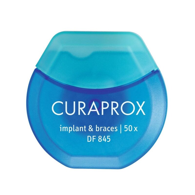 Curaprox Нить зубная для имплантов и брекетов 50 шт. арт.DF 845