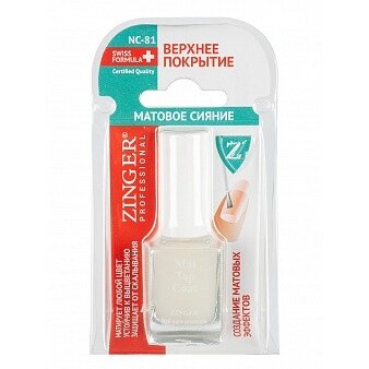 Верхнее покрытие Zinger матовое 12 мл