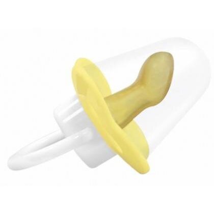 Пустышка латексная Лабби (Lubby) скошен сосок кольцо 0м+ Ретро 15617