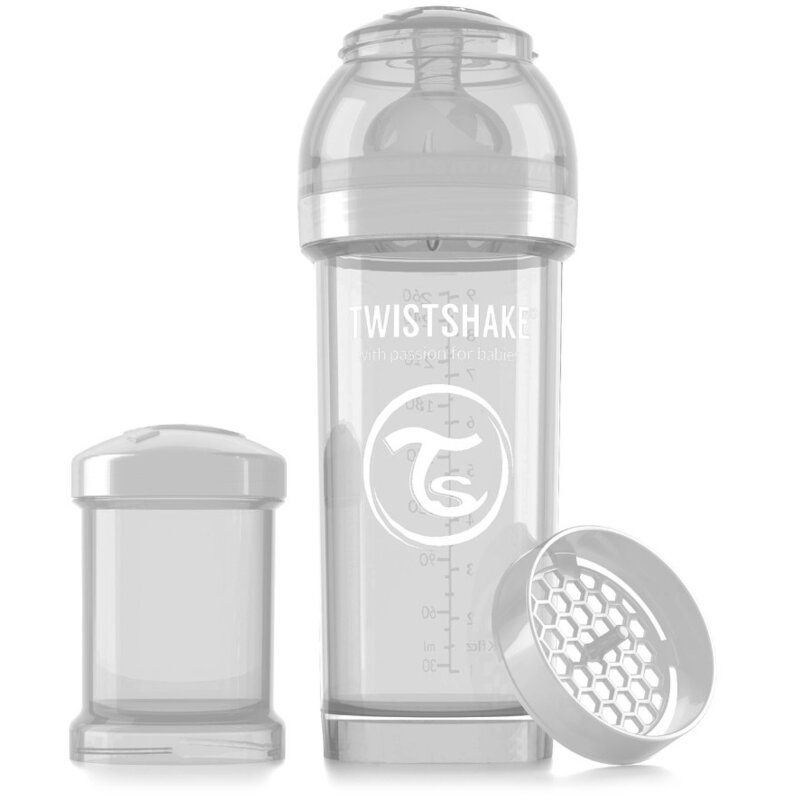Антиколиковая бутылочка Twistshake Белая 260 мл для детей от 2 месяцев