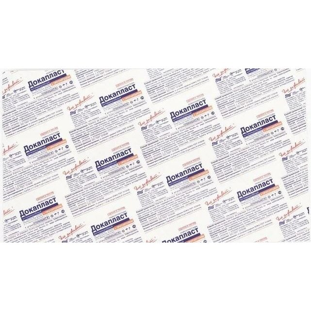 Лейкопластырь бактерицидный антимикробный Докапласт с протарголом 5 см х 7 см 1 шт.