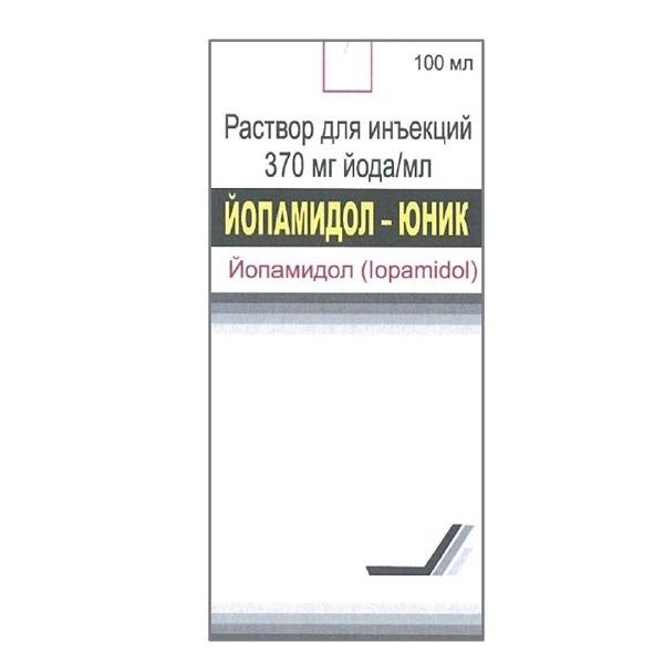 Йопамидол-Юник раствор для инъекций 370 мг йода/мл 100 мл