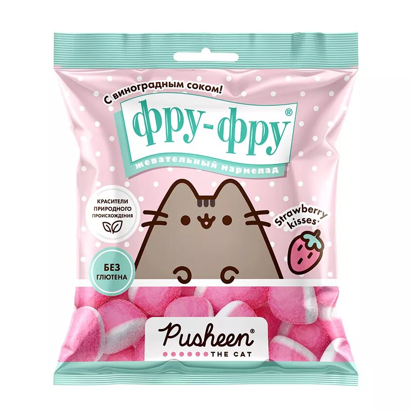 Фру-фру мармелад жевательный 90г pusheen