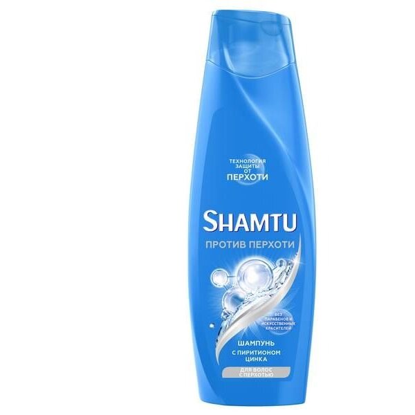 Шампунь для волос Shamtu против перхоти с пиритионом цинка 360 мл