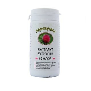 Экстракт расторопши Здравушка капсулы 0.5 г 60 шт.