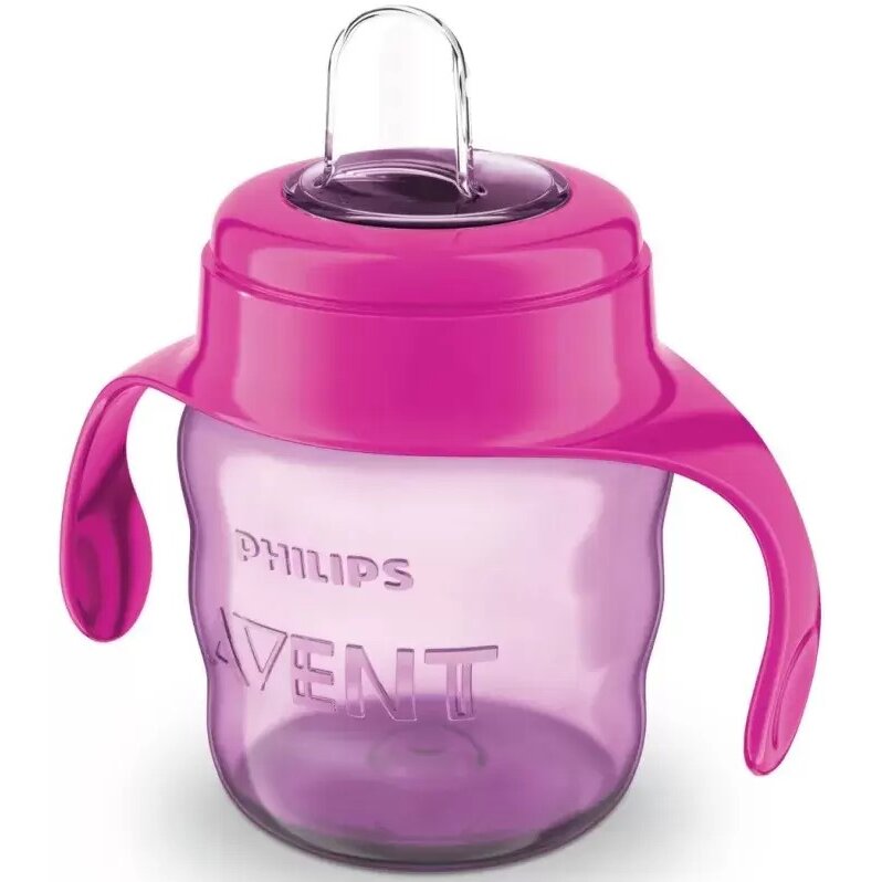 Чашка-поильник Avent Comfort SCF551/03 с носиком с 6 мес. розовый 200 мл
