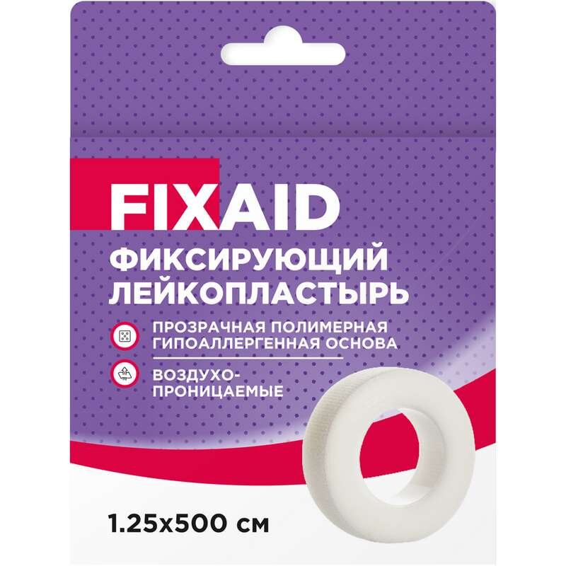 Лейкопластырь Fixaid полимерный 1,25*500см