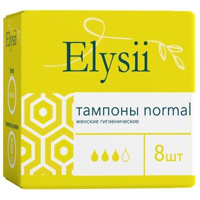 Elysii тампоны гигиенические женские впитывающие 8 шт. normal