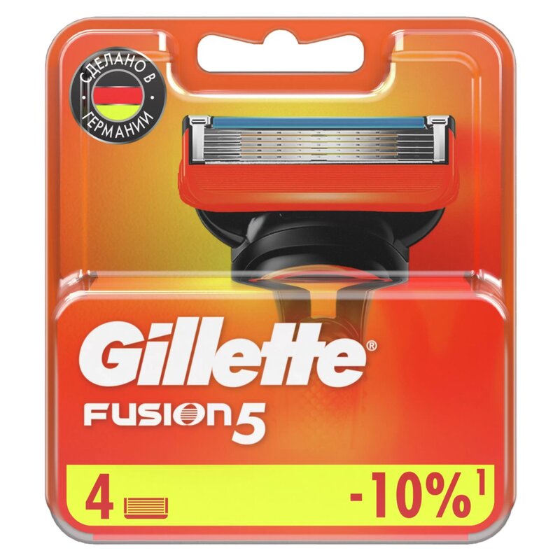 Сменные кассеты Gillette Fusion 5 4 шт.