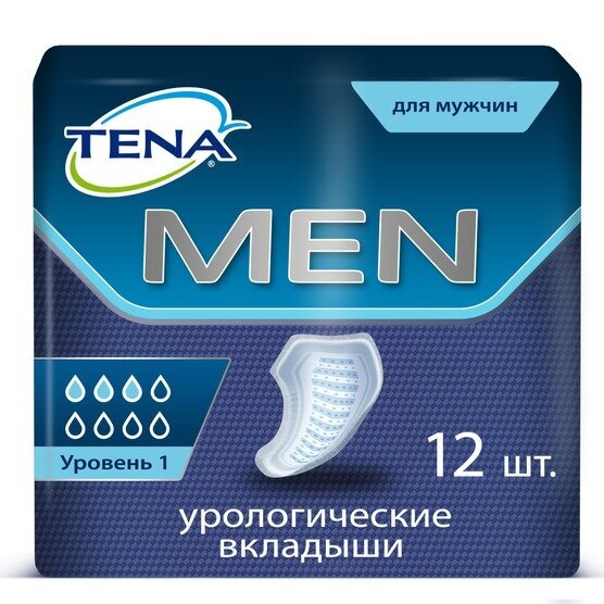 Урологические прокладки для мужчин TENA Men уровень 1 12 шт.