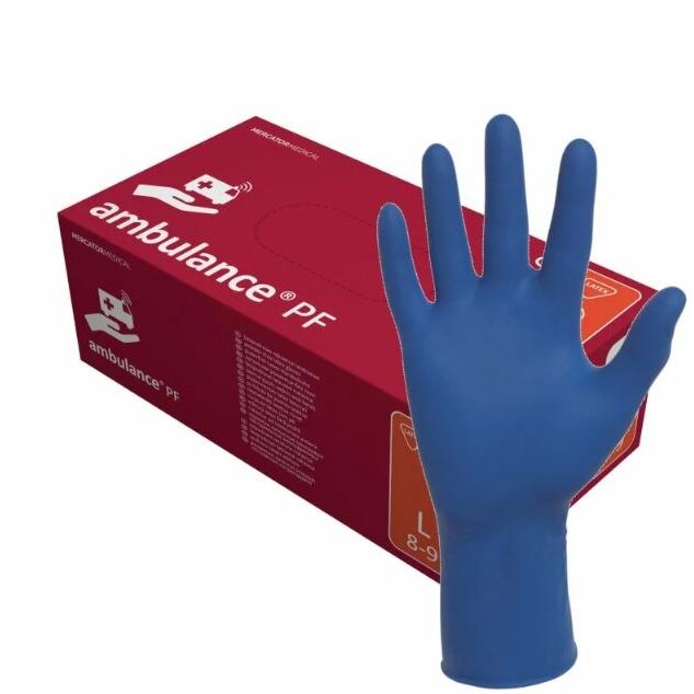 Перчатки латексные нестерильные неопудренные Ambulance PF р.L 25 пар