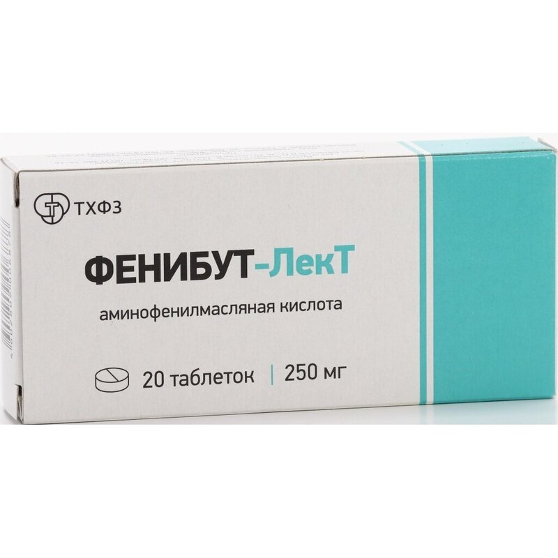 Фенибут-Лект таблетки 250 мг 20 шт.