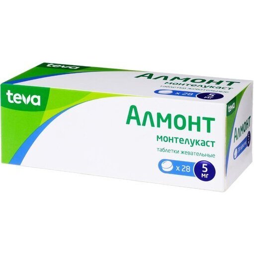 Алмонт таблетки жевательные 5 мг 28 шт.
