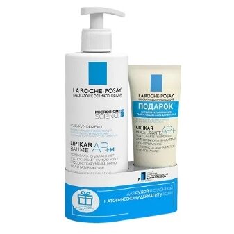 Набор La Roche-Posay Lipikar: бальзам 400 мл + масло смягчающее 100 мл