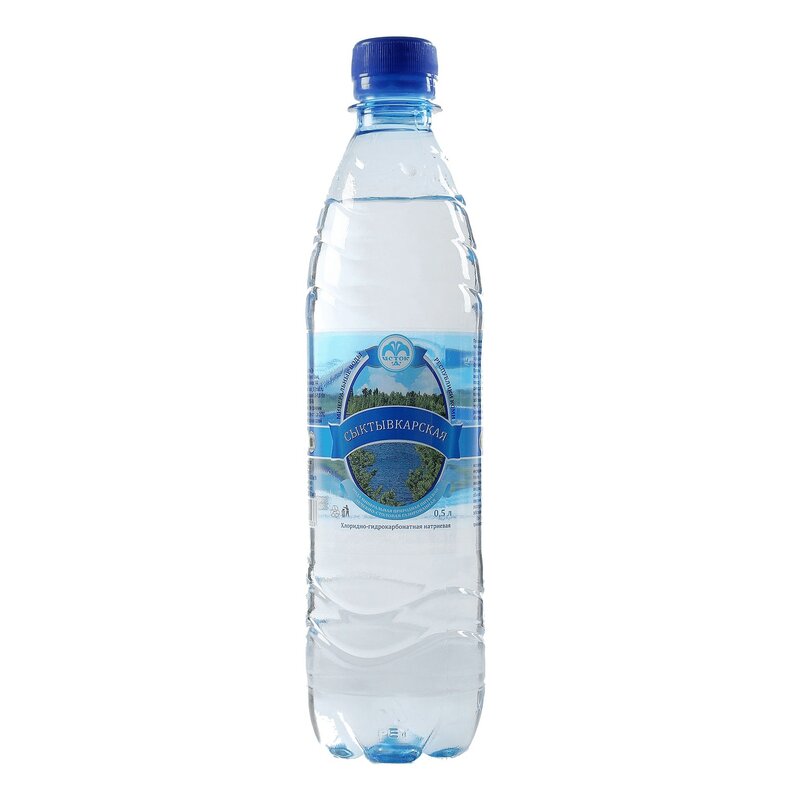 Сыктывкарская вода минеральная газированная 0.5 л