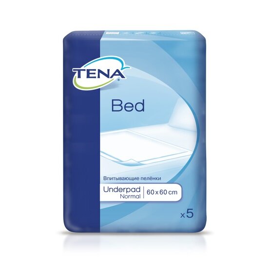 Простыни впитывающие Тена (TENA) Bed Underpad Normal 60 х 60 см 5 шт.