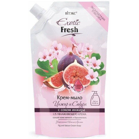 Крем-мыло Витэкс Exotic Fresh Инжир и сакура 750 мл