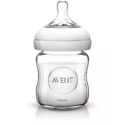 Бутылочка для кормления Avent Natural стеклянная SCF671/17 120 мл 1 шт.