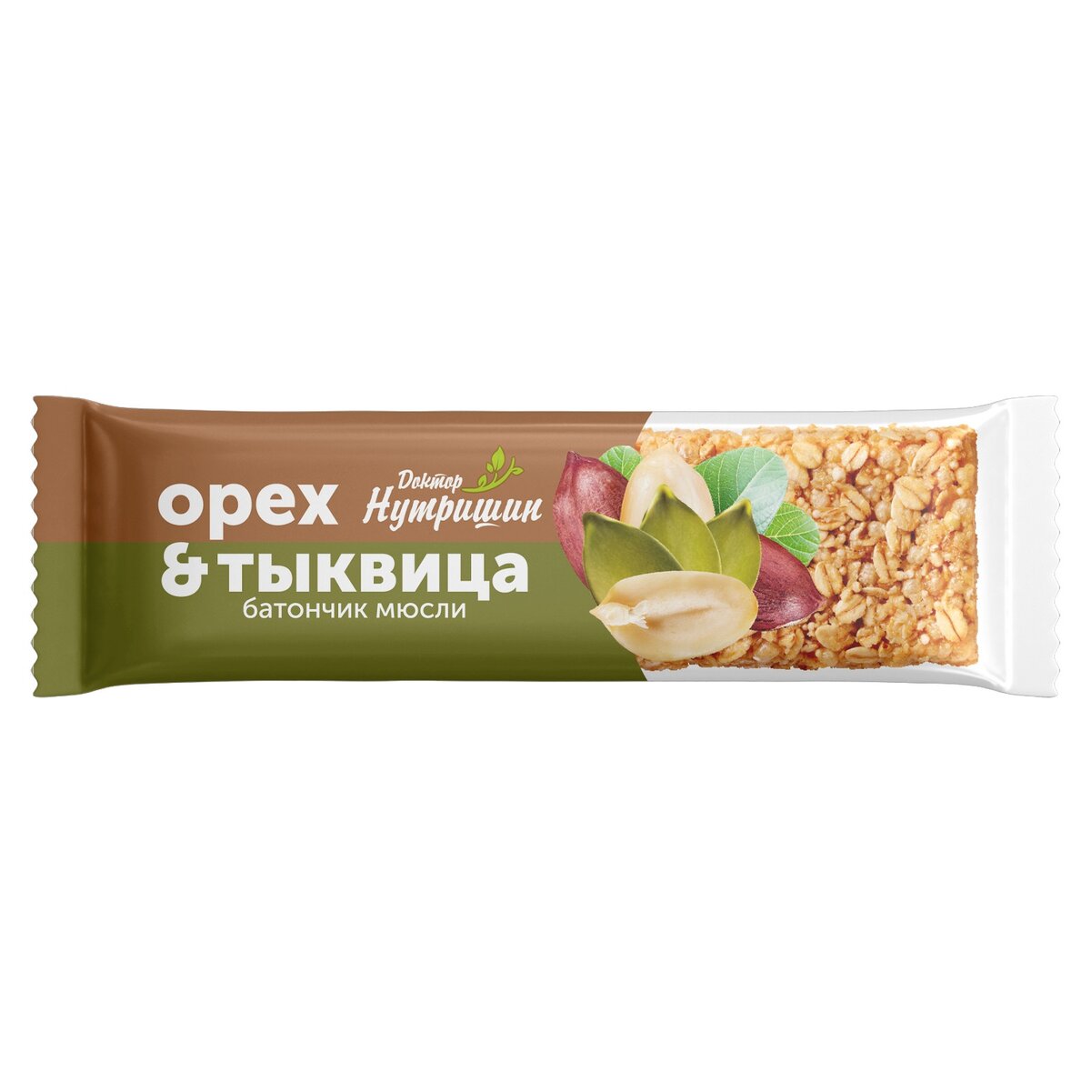 Батончик мюсли Доктор Нутришин орех с тыквицей 40 г