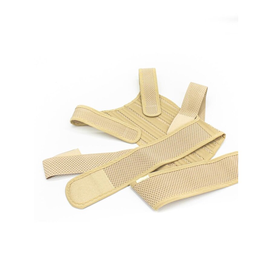 Корректор осанки Технологии здоровья ортопедический 4 ребра жесткости бежевый размер S 65-80 30 см ht-kp-012