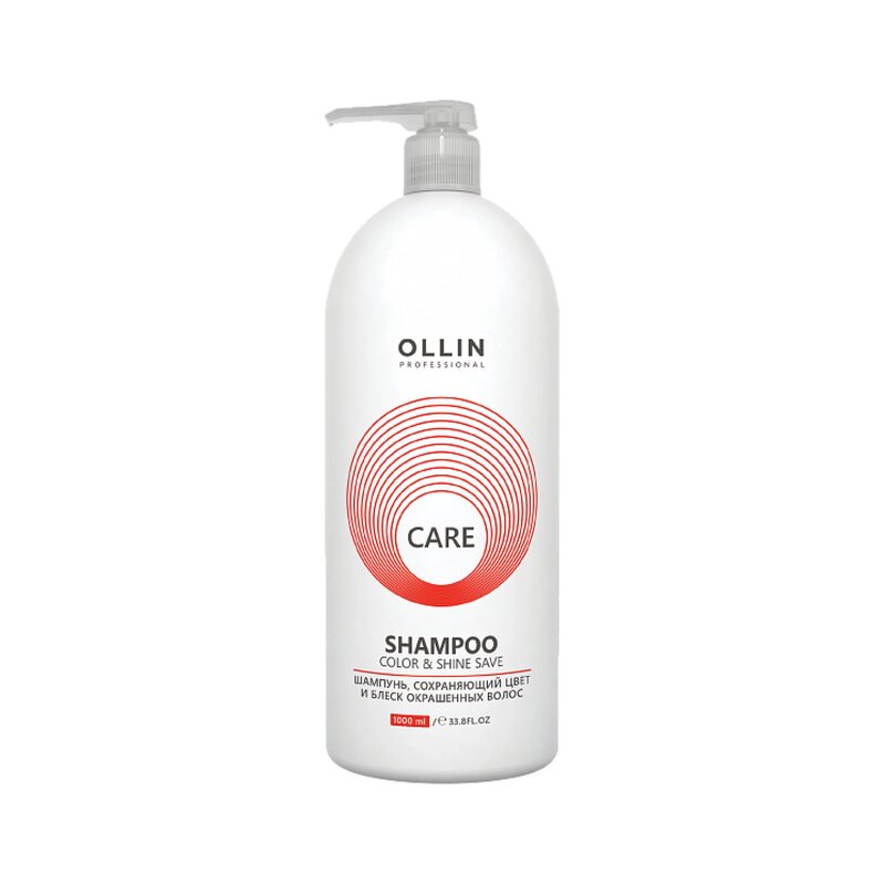 Шампунь сохраняющий цвет и блеск окрашенных волос Color&Shine Save Shampoo Ollin Care 1000мл