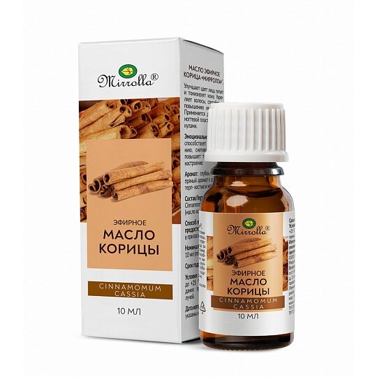 Масло эфирное Mirrolla Корица 10 мл