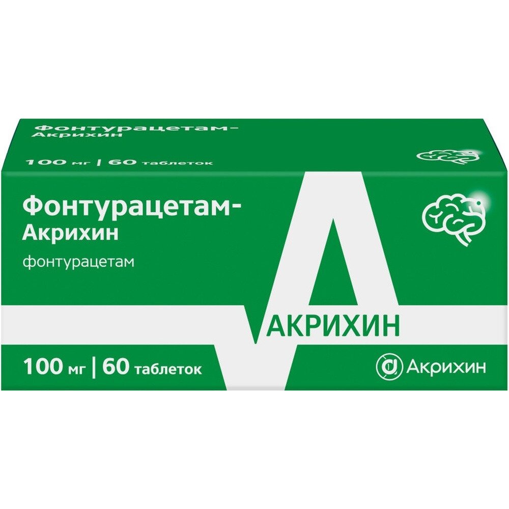 Фонтурацетам-Акрихин таблетки 100 мг 60 шт.